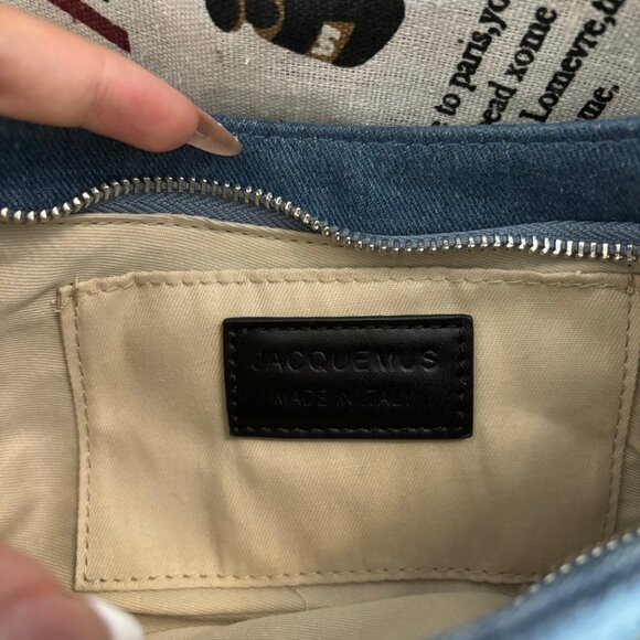 Jacquemus Le Bisou Perle Denim Shoulder Bag - Picture 5 of 5